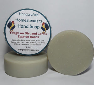 Homesteaders Hand Soap, natural soap, soap, natural hand soap, homesteading, mechanics soap, natural hand soap for men