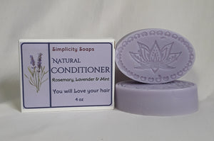 Hair Conditioner Bar, Simplicity soaps