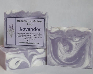 Natural Lavender Soap, Lavender essential oil soap