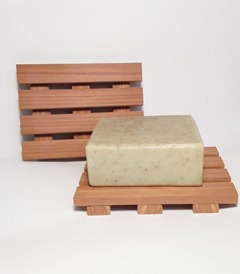 Cedar Soap Deck, Wood Soap Dish , Natural Cedar Soap Deck